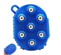 Massage Roller, 360° Rotatable Massage Ball Roller with 7 Rolling Metal Ball, Gua Sha Fascia Muscle Release, for Face, Neck, Back, Abdomen, Legs & Full Body, Blue, Ich Dekor