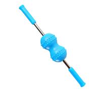 Massage Roller for Neck, Blue Plastic Double Ball Neck Massager Stick | Manual Trigger-point Relief for Stiffness, Desk Breaks or Home Use, Also Suitable for Legs, No Electricity Needed