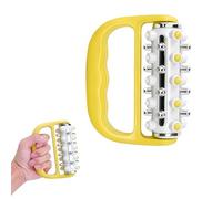 Massage Roller Hand Device Lymphatic Drainage Massager with Massage Roller for Legs, Arms, Back, Light Manual Revitalization Massager for Legs, Feet, Arms, Back (Yellow)