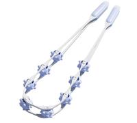 Massage Roller - Mass Roller with Handle and Rubbers | Portable Hand Tool | Hand Massage Tools | Fitness Accessory for Abdomen, Legs, Arms, Life, Neck