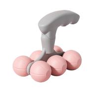 Massage Roller - Muscle Reliefs Ball for Body Therapies | Double Rolling Design with Ergonomic Handle & Smooth Rotation for Neck Back Shoulder Leg Foot Relaxation and Stress Recovery at Home or Gym