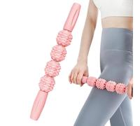 Massage Roller Stick, Muscle Stick Roller 4 Rollers Relaxing Portable | Portable Muscle Wand Trigger Point Fascia Relief, Body Tension, Stiffness, Travel for Yo