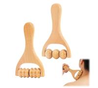 Massage Roller Wooden Fascia Roller Small Scar Roller Massage Roller Massager Face Roller for Legs Hands and Face Gifts for Men Women