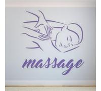 Massage Salon Wall Decal Spa Beauty Health Therapy Wall Stickers Vinyl Massage Beauty Salon Decortion Waterproof Mural 84x84CM