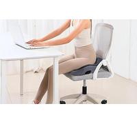 Massage Seat Cushion with Heating and Vibration, Ergonomic Six-Zone Support to Ease Coccyx Discomfort, Posture Correction, 2000 mAh Battery for Office and Home Use