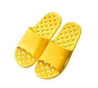 Massage Slippers Leaky Slippers Bathroom Bathing Simple Men's and Women's Home Indoor Massage Sandals and Featured Beach(Yellow,40-41)