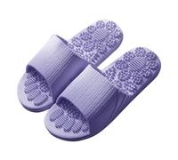 Massage Slippers Men Women Slippers Non-Slip Sandals Foot Massager for Plantar Fasciitis Relieves Fatigue Promotes Blood Circulation Foot Slippers Acupressure Shoes for Men Women, purple, 9 UK