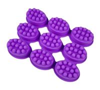 Massage Soap Molds, Nonstick & BPA Free 9 Cavity Oval Silicone Massage Soap Making Molds for DIY Homemade Craft, Silicone