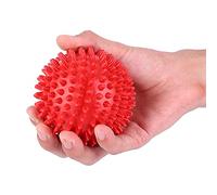 Massage Spiky Ball, Suitable for Athletes or Runners, Targets Pressure Points for Rapid Healing, Red 9cm (Large Size 9cm