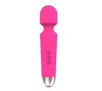 Massage Stick, Wireless Massage Stick, Handheld Silicone Massager, Personal Body Massager, with 20 Different Vibration Types, 8 Speeds, for Neck, Shoulder, Back, Arms and Legs, Foot