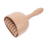 Massage Stick Wooden Chinese Cherry Teeth Type Back Belly Tool | Relaxing Massage, Refine, for Fitness Enthusiasts and Aged, Sturdy Wood Rod