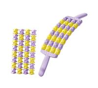 Massage Sticks Back Roller Foam Roller Muscle Rollers Sticks for Exercise Fitness, Self-Massage Tools for Myofascial Release & Trigger Point Therapy- Purple