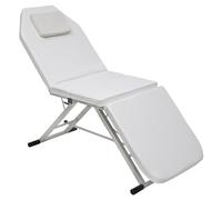 Massage Table - Adjustable PVC Therapy Bed, Waterproof with Removable Oil-Proof Cover, Professional Salon Quality Design, 182x60cm for Therapists and Spas
