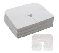 Massage Table Appearance Cutters - 100 Pieces Sheets Cloth Face Cushion, Soft Rest Pads | U-Hole Napkins, Provide Protection And Hygiene Comfort During