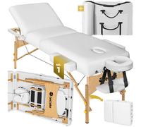 tectake Massage Table Somwang in White TECTAKE White