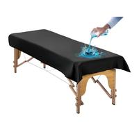 Massage Table Cover for Esthetician Bed, Reusable PU Leather Lash Bed Cover Well Protected Massage Bed in Wax Therapy Spa Tattoo Beauty Salon, Waterproof Facial Bed Sheet Easy to Wipe Oil Stains