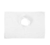 Massage Table Face Cradle Cover with Hole, White Color & Hole Design, Ideal for Massage, Spa, Therapy & Bodywork, Massage Table Face Cradle Cover, Hole & White