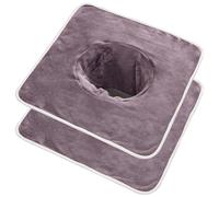 Massage Table Sheets Massage Bed Towel with Face Hole 2Pcs 14x14in Microfiber Table Cover with Fine Edging Soft Absorbent Non-shedding Beauty Bed Cover