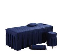 Massage Table Skirt Beauty Salon Bed Sheet Brief Skirt Bedspread with Hole Body Massage Cover(Color 9,180cm x 60cm)