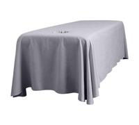 Massage Table Skirt, Massage Bed Sheet, 114x71" Breathable Table Skirt with Face Hole, Washable Reusable Beauty Bed Cover for Salon Spa, Dark Grey