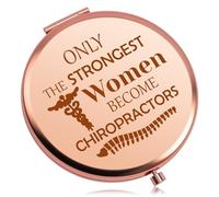 Massage Therapist Gift Compact Mirror Chiropractor Thank You Present Chiropractor Graduation Gifts Spine Doctor Gift Pocket Makeup Mirror Funny Chiropractic Profession Present for Coworker Employees