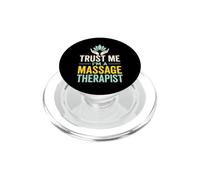 Massage Therapist Lotus Hands Professional Design PopSockets PopGrip for MagSafe