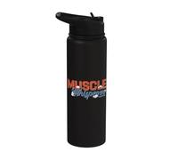 Massage Therapist Muscle Whisperer LMT Physical Therapy Stainless Steel Insulated Water Bottle