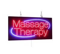 Massage Therapy Sign, 24"x12", 60x30cm, TOPKING, LED, Neon, Florescent, Signage, Signboard, Display, Billboard, Screen, Grand Opening, Gift