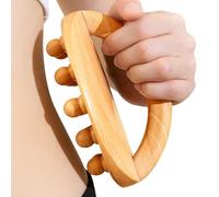 Massage Tools | Wooden Body Sculpture Roller with a Comfortable Handle | Wooden Massager and Rela Neck Abdomen Training Tool