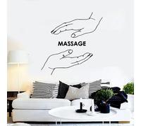 Massage Wall Decal Spa Center Hand Beauty Salon Relax Time Health Therapy Room Decor Door Window Vinyl Stickers Art Mural 42x43cm
