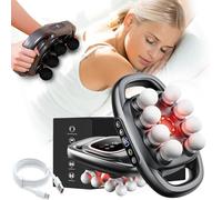 Massager, 2026 New Husband 2.0: Knot-Buster-16 Head Massage Gun Deep Tissue with 30 Levels&9 Modes for Leg/Arm/Waist/Back/Buttock, Relieves Tension and Stiffness in 5 Minutes (Black-8 Head)