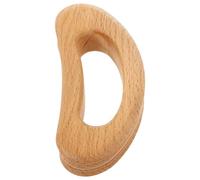 Massager Relief Wooden Deep Groove Handheld Fatigue Tool Neck Shoulder | Beauty Massage and Neck Care, Comfortable Grip, Creative Shape, Beige Wood Finish, Family and Friends