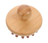 Massager Shaped Back Brown Wooden Mushroom Handheld