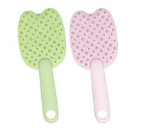 Massaging Dog Brush | Multipurpose Cat Shedding Brush | 2X Dog Shedding Brush, Cute Grooming Comb for Removing Loose Hair, Tangled Knots
