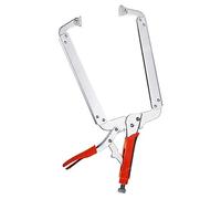 Massca Locking C-Clamp | Portable Table & Tool Vise Grip | Heavy Duty C-Clamps with Swivel Pads | Made from Strong High-Grade Carbon Steel for Home, Workshop & Welding Use | - 18 Inch