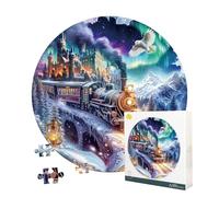 Masseruon 1000 Piece Puzzle for Adults, 26.6 * 26.6in Steam Train Puzzle for Adults, 1000 Pieces Flat Puzzles with 3D Visual Effect When Completed, Adult Puzzles Games