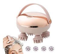 Masseur Cuir Chevelu - 3.54 Pouces | ABS Silicone - Appareil Massage tête électrique 3 vitesses Effet grattage peigne, Soin Relaxant quotidien Maison Voyage Douche Femme