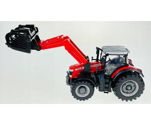 Massey Ferguson 8740S American Tractor Model Toy Diecast Moving Parts Bburago