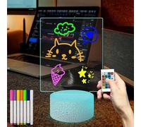 Masshomi LED Night Light 16 Colour Change Touch Sensor Remote Control 7 Color Pens DIY Draw Lamp Message Board RGB USB Charge Battery Powered Boy Girl Domitory Desk Decor