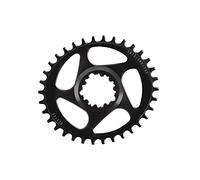 Massi 36T DIRECTMOUNT Narrow C.SRAM Oval Sram, Bicycle Plates, Black, 36 T