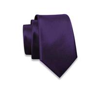 Massi Morino Men’s Slim Black Tie | 6 cm Skinny Plain Solid Colour Tie | Formal, Business & Funeral Tie for Men