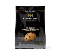 Massimo Zero Frollini con Gocce Cioccolato Senza Glutine, 220g