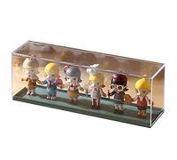 MASSIOSTAN Acrylic Display Cases for Models - Clear Box for Figures - PRE-ASSEMBLED - Clear Case - Small Display Cabinet Collectables - Toughened Plastic Boxes - Mini Figure Cabinets (Green)