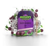 Massiv’s BLACK LEBANESE Flavoured Toothpicks - Grape Mint - 100 Pieces - Fresh Breath Oral Care - Metal Tin - Sugar Free Vegan Birch Wood Toothpicks