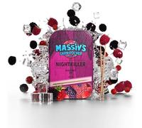 Massiv’s NIGHTKILLER Berry Mix Ice Flavoured Toothpicks - 100 Pieces in Metal Tin - Fresh Breath Oral Care - Sugar Free Vegan Birch Wood Toothpicks - Gum Alternative