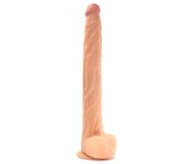 Massive 17 Inch Realistic Strong Life Like Thick G-Spot Dildo Suction Cup Huge Dong Fun Adult XXL Sex Toy Women Men Couples - 43cm Extra Large Flesh Dildo