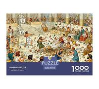 Massive Food Fight Wooden Jigsaw Puzzle Waterproof 1000 Piece Puzzles for Adults Gifts Colourful Educational Games