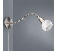 Massive Philips Emerald Wall Light Steel Glass 52071/31/10 Switch On-Off