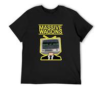 Massive Wagons House of Noise Men's T-Shirt Black Graphic Unisex Tee Shirt XL