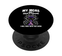 Mast Cell Activation Syndrome Awareness Funny MCAS Warrior PopSockets Adhesive PopGrip